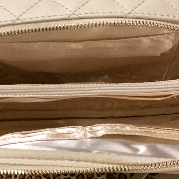 Like new Joy Imani bag trimmed in gold plated zipper attachments and shoulder. - Picture 3 of 13